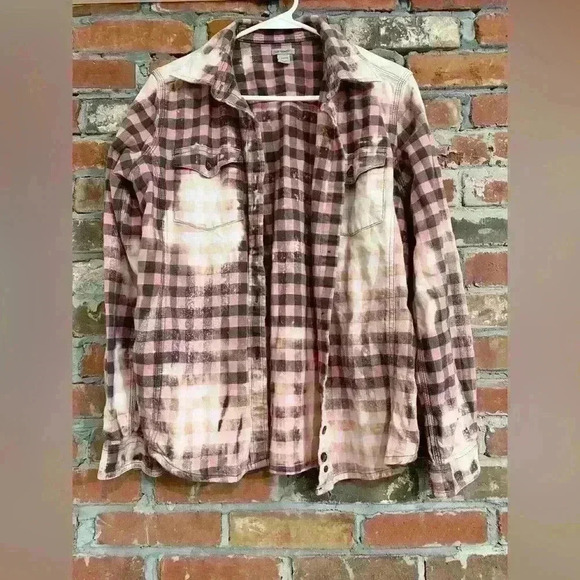 Carhartt Bleached Flannel Size 12/14 - Picture 4 of 8